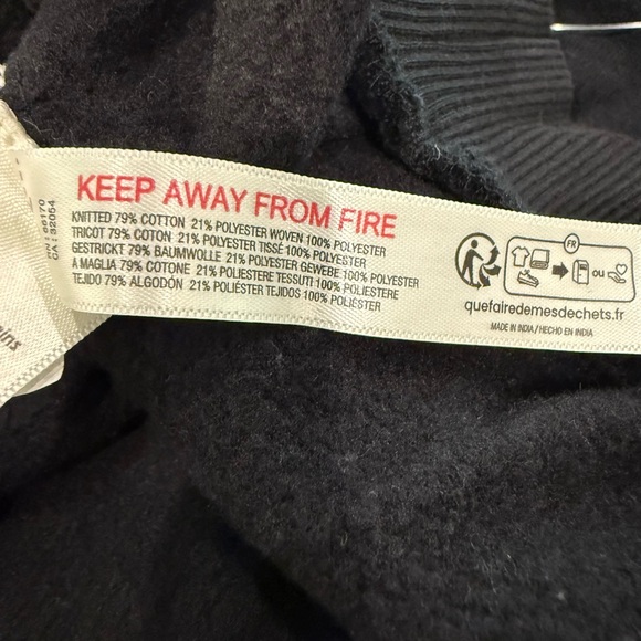 FP Movement by Free People Snow Flow Black Hoodie with Pink Geometric Accents - Picture 16 of 16